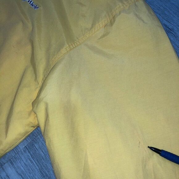 Vintage 1990s Men’s Size Large Mickey Walt Disney World Full Zip Yellow Hoodie - Picture 7 of 7